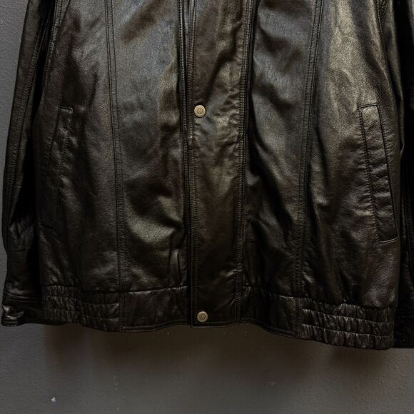Wilsons XXXL men’s black leather jacket with Thinsulate wool fleece lining - Picture 3 of 13